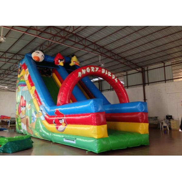 Inflatable Crazy Bird Toddler Water Slide , Attractive Jumping Castle Water