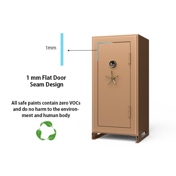 Fingerprint Lock 7 Open ways Jewelry Safe Box Watch Winder Safe 35mm Solid Steel Latches