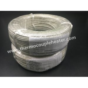 China High Temperature Cable Fiberglass Insulated With Stainless Steel Mesh Protection on sale