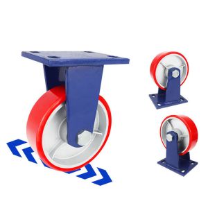 Roller Bearing Heavy Duty 1 Ton Trolley Wheel with Zinc Plated Iron Core PU