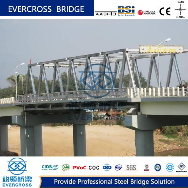 Buy Economic Steel Truss Bridge Structural Steel Bridge With Double Lanes at wholesale prices
