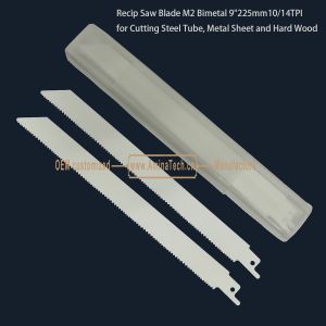 Recip Saw Blade M2 Bimetal 9" 225mm 10/14TPI ,Reciprocating,Reverse Teeth