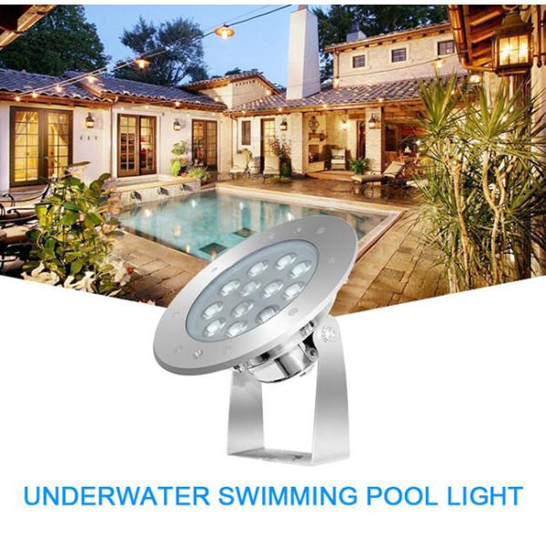 9W White Color Underwater Led Lights 6500K CREE / EDISON Source For Concrete Pool