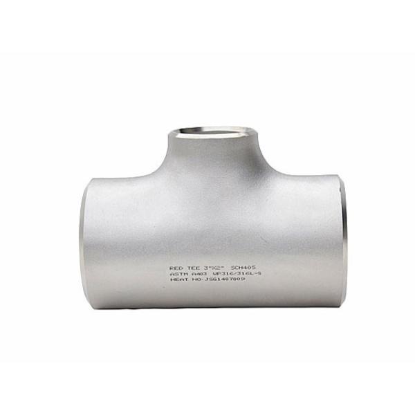 ety Sanitary Stainless Steel Butt Weld Unequal Tee Pipe Fittings 1/4" ~ 8" ASME BPE Standard