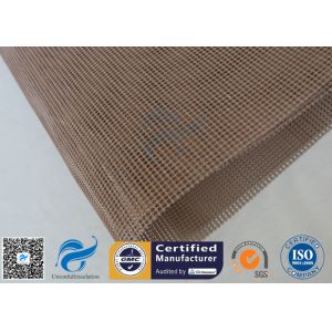 Quality 4 * 4 Heat Resistant PTFE Coated Fiberglass Mesh For Conveyor Belt for sale