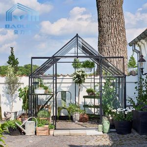 Tempered Insulating Glass Flower Greenhouse Horticultural Ventilated