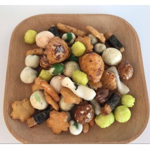 Healthy Crispy Rice Cracker Trail Mix with Peanuts Good Taste Fried Crispy