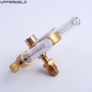 Brass Dual Output Argon Gas Regulator Flow Meter with CGA580 Inlet and 5/8