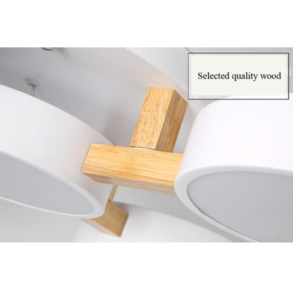 Nordic modern hotel apartment villa LED ceiling lamp wooden chandelier(WH-WA-14)