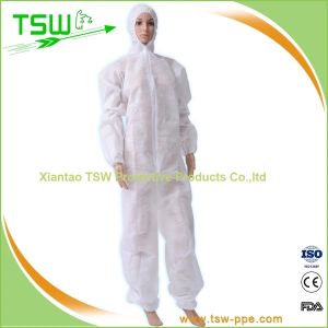 China 75GSM PP Spunbond Disposable Protective Coveralls on sale