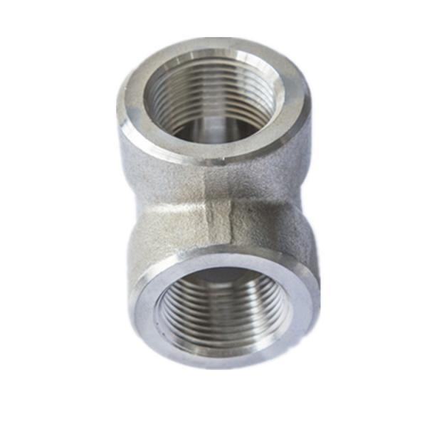 Carbon Steel Female Bspt Threaded Tee Fitting Adapter 3 Way Corrosion Resistant