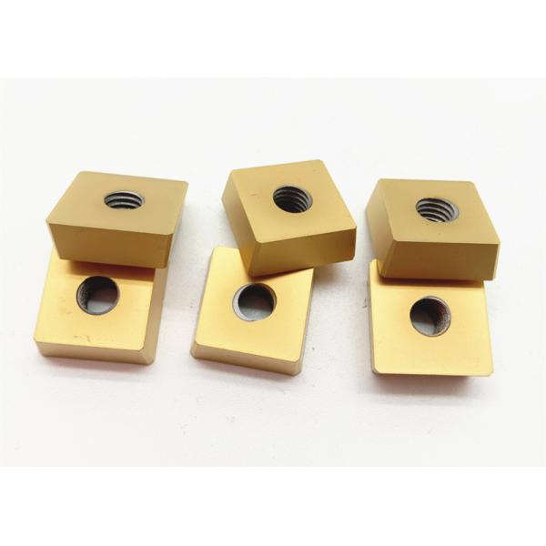 Buy Customized Tic Coating Tungsten Carbide Insert Square Shape With Screw at wholesale prices