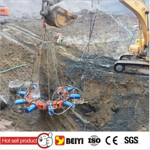 China BEIYI new type hydraulic concrete pile cutter cropper HOT sale hydraulic pile breaker for round concrete piles on sale