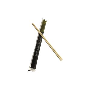 Sushi Disposable Bamboo Chopsticks With Semi Sleeve Customized Print