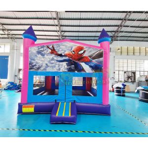 China EN14960 Super Hero Inflatable Castle Bounce House For Advertisement on sale