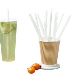 Quality Biodegradable PLA Straws CPLA Cutlery 10*230mm Temperature Resistance for sale
