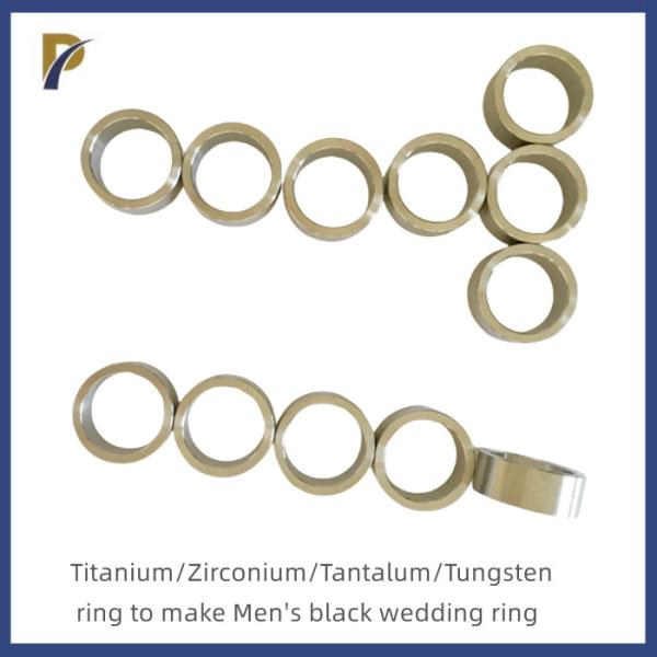 Lightweight Metal To Make Black Zirconium Ring Polished Zirconium Ring Band