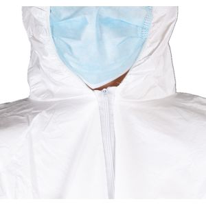 Hospital Medical Microporous Film Coverall Waterproof Disposable With Elastic