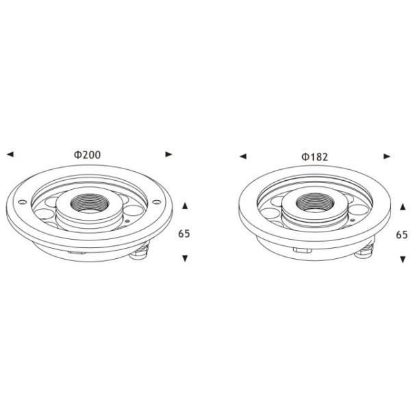 RGB 3in1 LED Underwater Lights For Pools Dimmable 9W 27W 316 SS 7 Inch Φ182mm