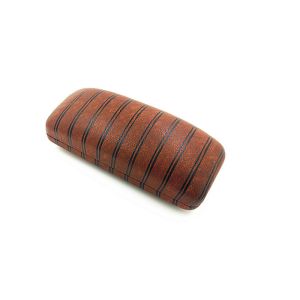 PU Metal Custom Logo Personalized Eyeglass Holder Simple Design For Men / Women