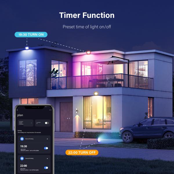 Outdoor 30W 50W 100W RGB LED Flood Light With Dmx Control EMC