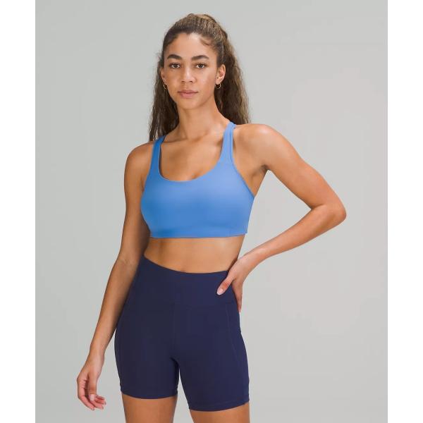 Spandex Racerback Sports Bra With Adjustable Straps , Fittin Padded Sports Bra