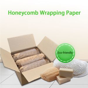 Virgin Pulp Protective Honeycomb Kraft Paper 80gsm Cushion Paper Roll