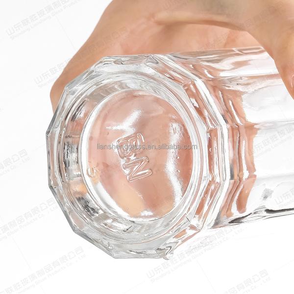 Transparent Wine Glass Bottle 250ml 500ml 700ml for Glass Bottle Surface Handling