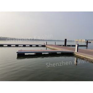 Customized Marine Finger Pontoon Long HDPE Floats with WPC Decking