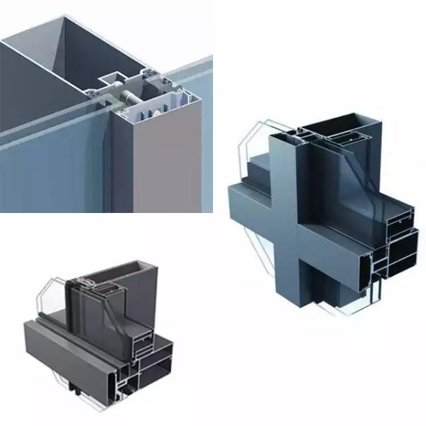 Buy 6061 6063 6082 Large Square Curtain Wall Aluminum Frame at wholesale prices