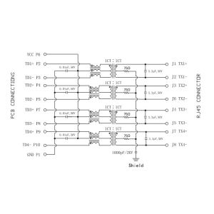 1840029-1 RJ45 OVER DUAL USB Compatible Pin to Pin 10/100/1000Base Ethernet