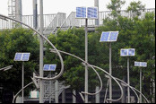 Solar LED street lamp