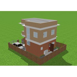 Prefab Hot Dip Galvanized Lightweight Steel Structure Villa Duplex Apartment