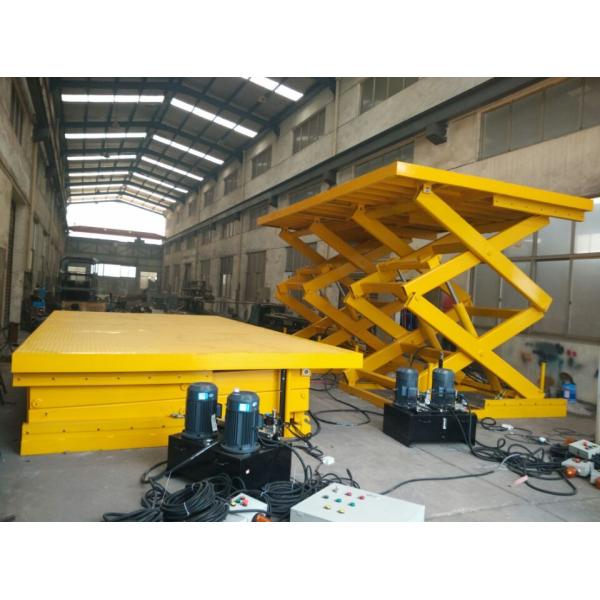 Warehouse Stationary Hydraulic Lift Table With Large Platform And Heavy Duty Load