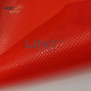 Red LDPE Hot Melt Embroidery Backing Fabric 152cm Width