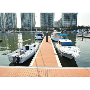 Marina PE Modular Floating Dock Boat / Ship Floating Aluminum Gangway