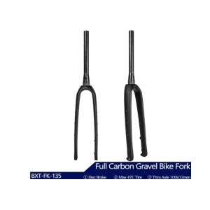 Full Carbon Road Bike Fork 700C Road Bike Gravel Forks Thru Axle 650B