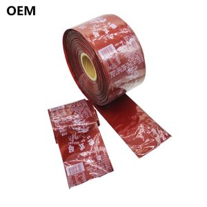 Food Grade Customized Brand Printing Artificial Sausage Casings For Sausages