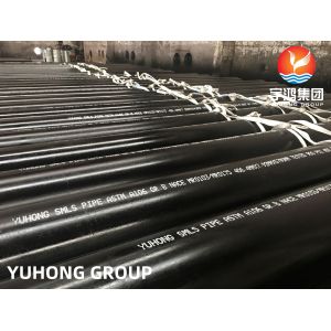 ASTM A106 Gr. B Carbon Steel Seamless Pipe Black Oil Surface