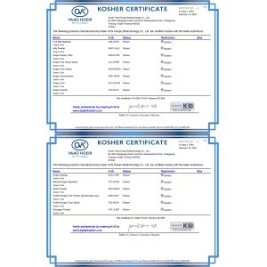 Hubei Yizhi Konjac Biotechnology Co., Ltd Certifications