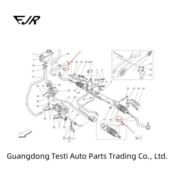 Replace/Repair Steering System Outer Tie-Rod For Maserati Ghibli Quattroporte M156 M157