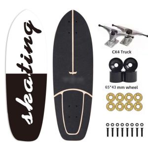 Complete Surf Cruiser Skateboard With Cx4 Truck Pumping Carver Deck