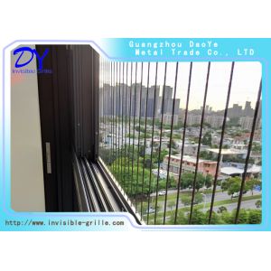 SS304 Aluminium Rail Track Emergency Sliding Invisible Grille