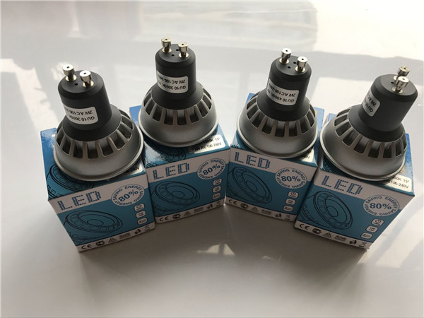 CREE COB LED GU10 LED Spotlight Bulbs , LED Home Light Bulbs Die Casting Aluminum Housing