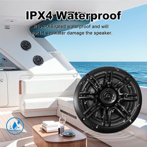 6.5 Inch White Marine Waterproof Speaker for Motorcycle Boat Car ATV UTV RV SPA