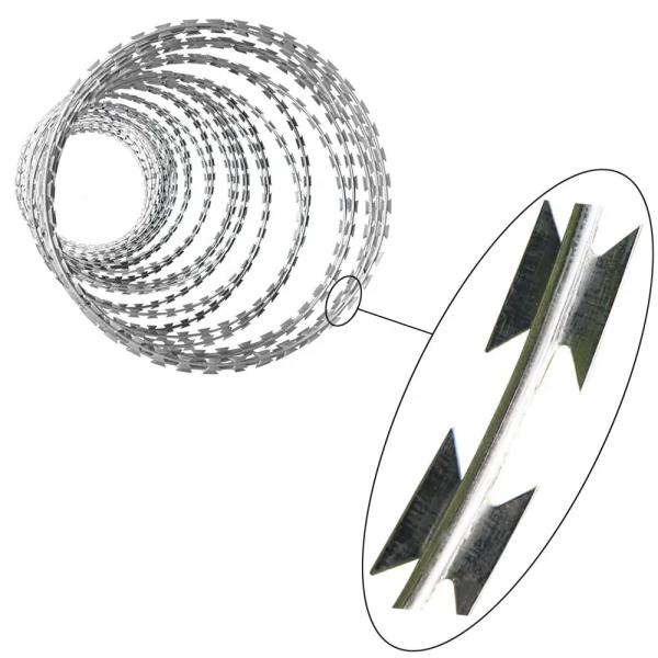 Buy Galvanized Blade Wire Razor Barbed Wire Mesh Hardware Supplies at wholesale prices