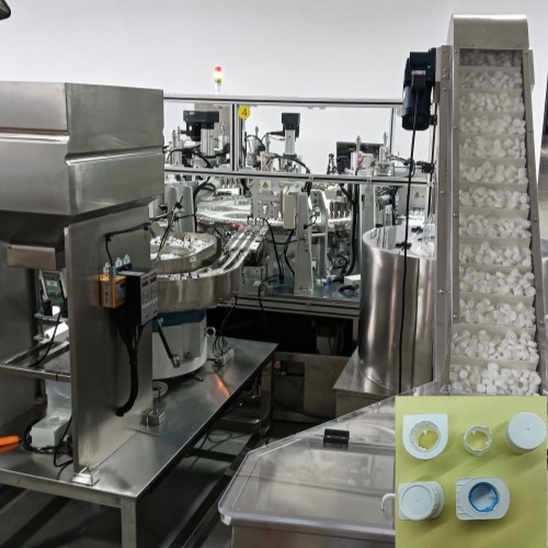 Buy Ten Cavities Automatic Detection Stainless Steel And Aluminium Alloy Heli Milk Cap Assembly Machine at wholesale prices