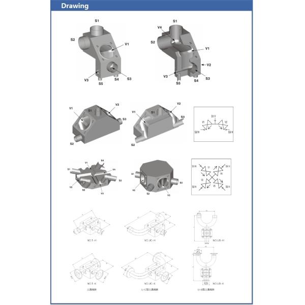 Donjoy multiport Sanitary Diaphragm Valve for pharmaceutical industry with SS316L