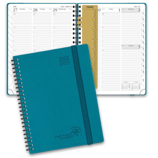 Buy ODM Academic Planner Vertical Layout With Paper Pocket Plastic Ruler at wholesale prices