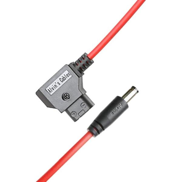 Alvin's Cables Dtap to DC Coiled Cable for Atomos Shinobi,Ultra Soft D-tap to 2